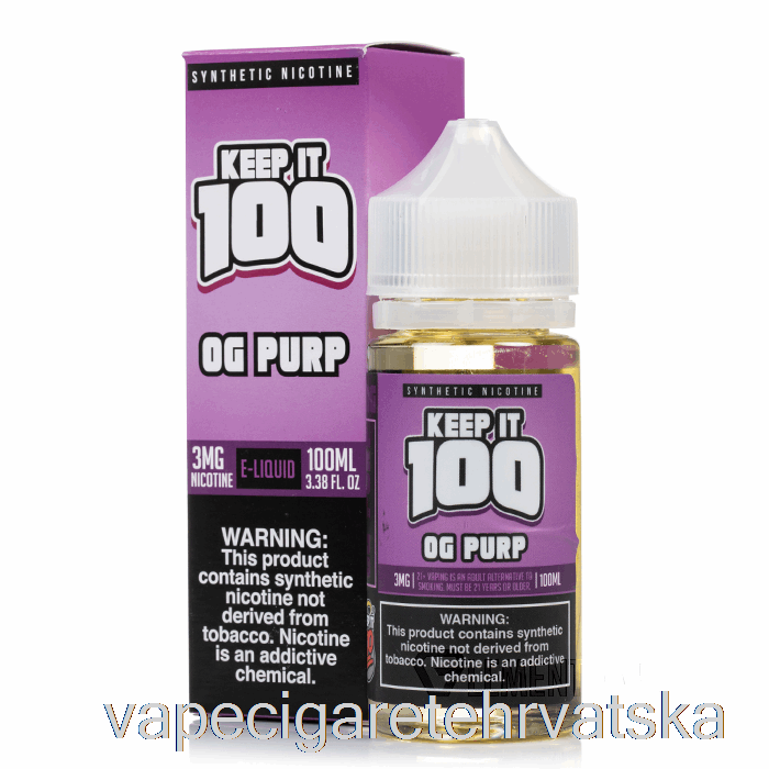 Vape Hrvatska Og Purp - Keep It 100 - 100ml 0mg